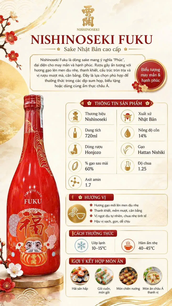Quà tết Đinh Mùi 2027 – Bộ quà tặng sake tươi